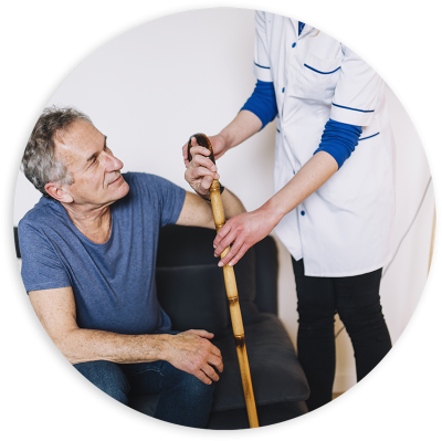 Man with Cane Man with Cane